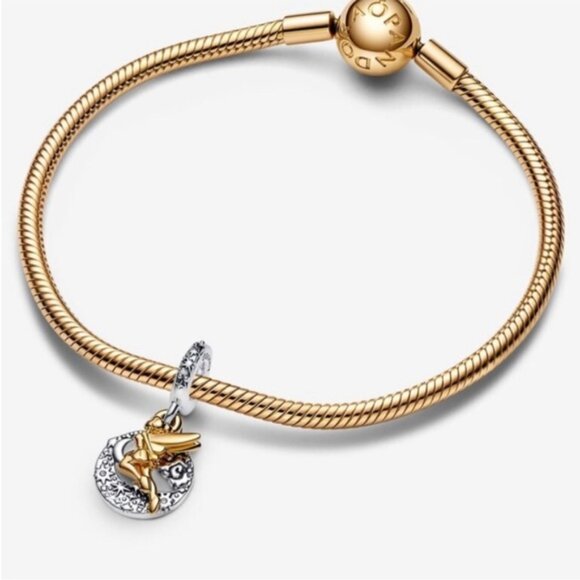 New - Pandora Disney Tinker Bell I believe in fairies Sterling Silver ALE Charm - Picture 2 of 7
